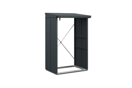 Hörmann Kaminholzregal Modern Typ 1 Anthrazit freigestellt