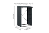 Hörmann Kaminholzregal Modern Typ 1 Anthrazit Masse