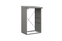 Hörmann Kaminholzregal Modern Typ 1 Garualuminium freigestellt