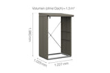 Hörmann Kaminholzregal Modern Typ 1 Quarzgrau Masse