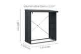 Hörmann Kaminholzregal Modern Typ 2 Anthrazit Masse