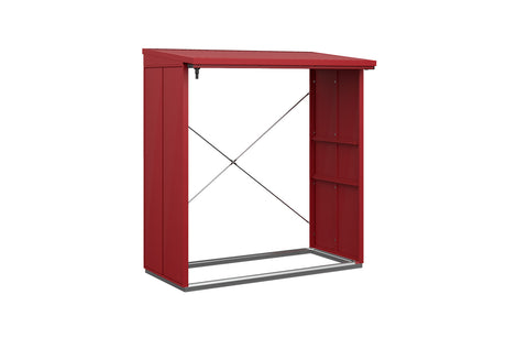 Hörmann Kaminholzregal Modern Typ 2 Purpurrot freigestellt