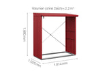 Hörmann Kaminholzregal Modern Typ 2 Purpurrot Masse