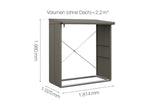 Hörmann Kaminholzregal Modern für Berry Gerätehaus