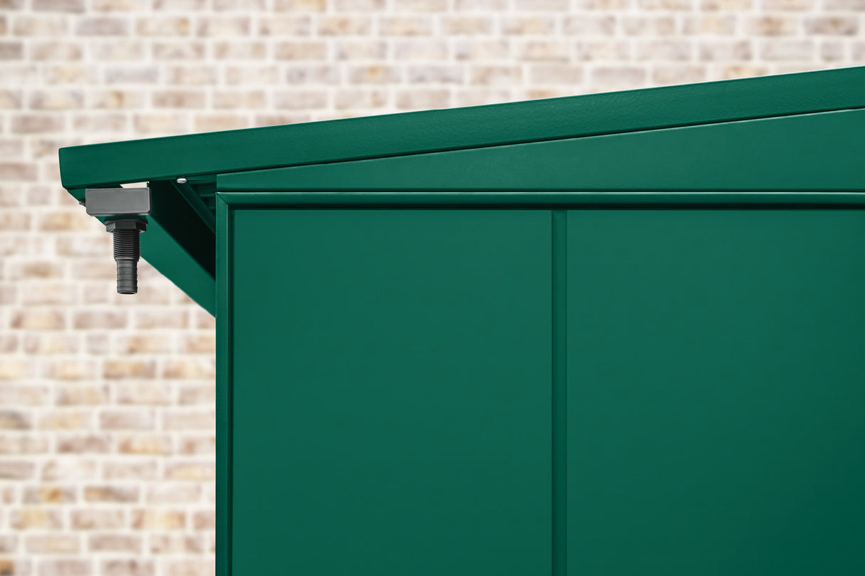 Hörmann Kaminholzregal Modern Moosgrün Dachansicht