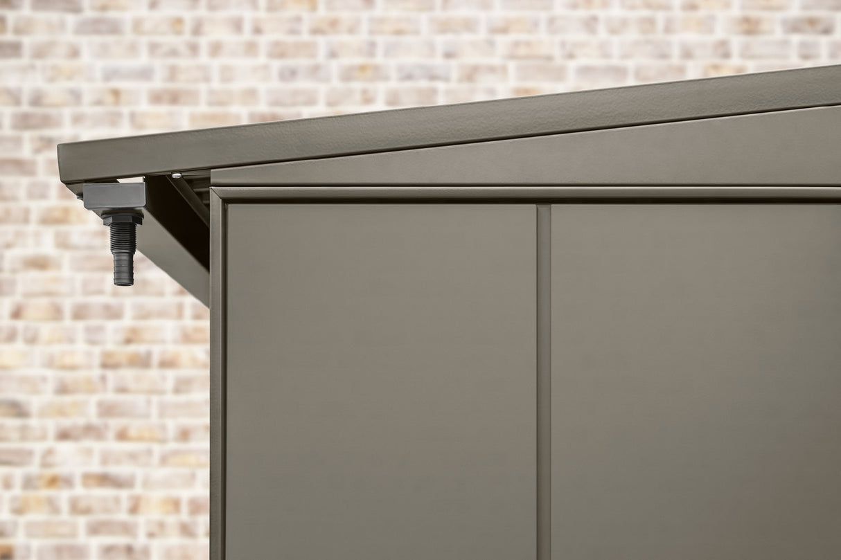 Hörmann Kaminholzregal Modern Quarzgrau Dachansicht