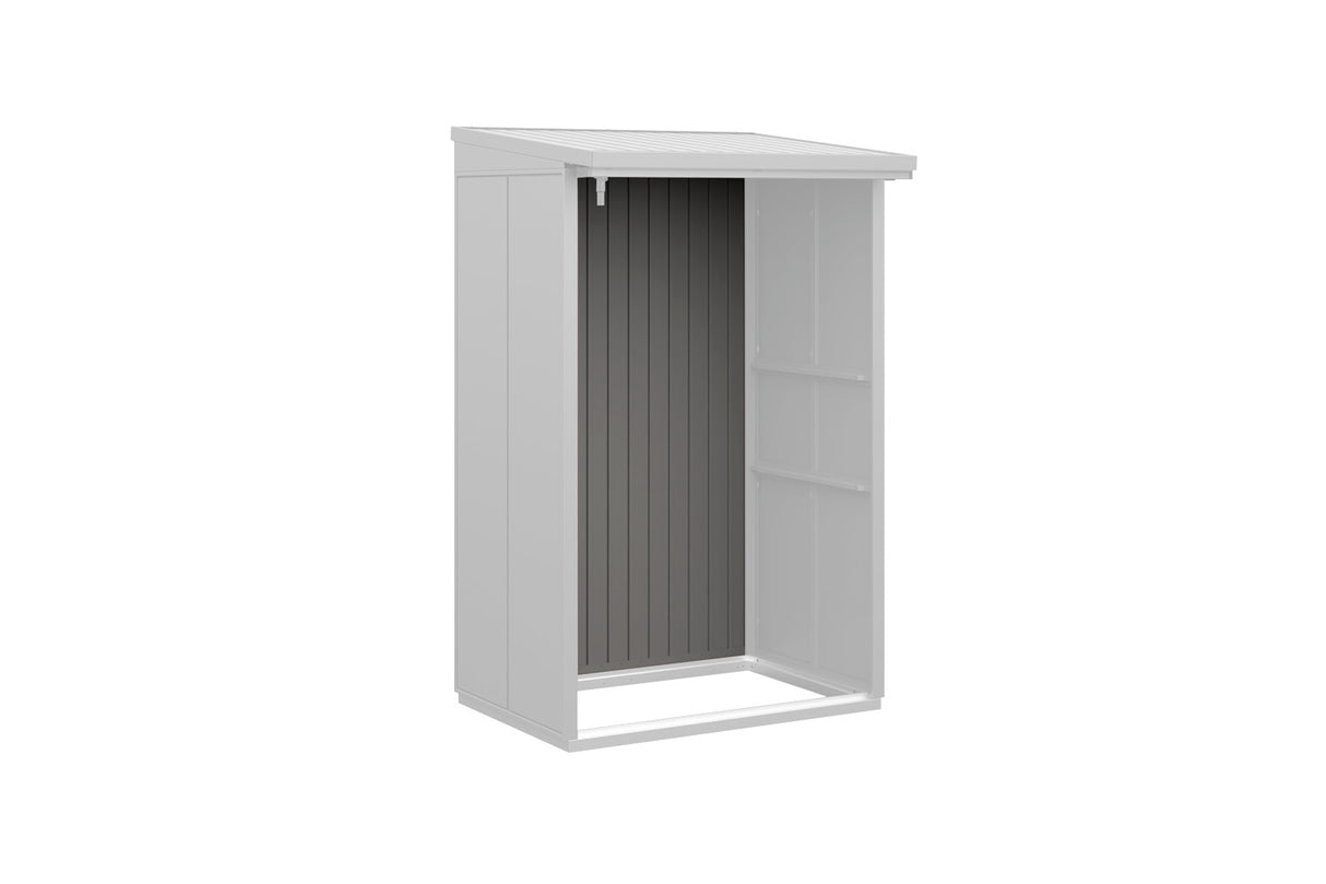 Hörmann Rückwand Kaminholzregal Typ 1 graualuminium