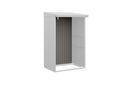 Hörmann Rückwand Kaminholzregal Typ 1 graualuminium