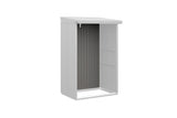 Hörmann Rückwand Kaminholzregal Typ 1 graualuminium