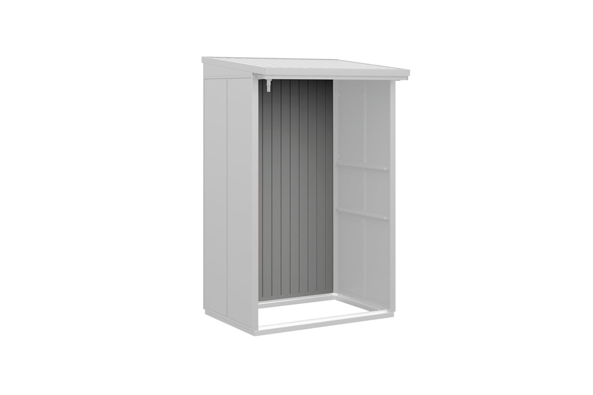 Hörmann Rückwand Kaminholzregal Typ 1 weißaluminium