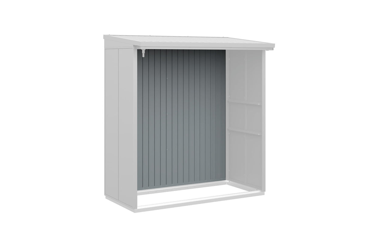 Hörmann Rückwand Kaminholzregal Typ 2 fenstergrau