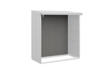 Hörmann Rückwand Kaminholzregal Typ 2 graualuminium