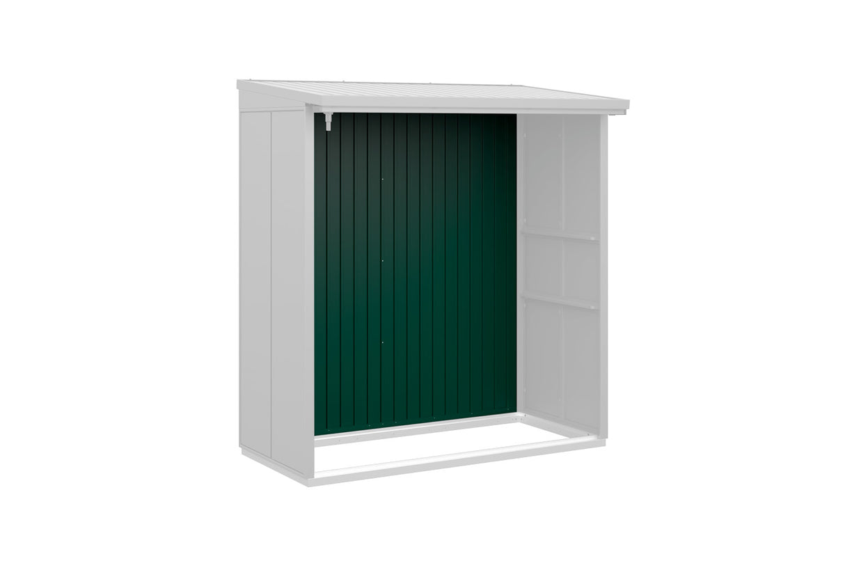 Hörmann Rückwand Kaminholzregal Typ 2 moosgrün