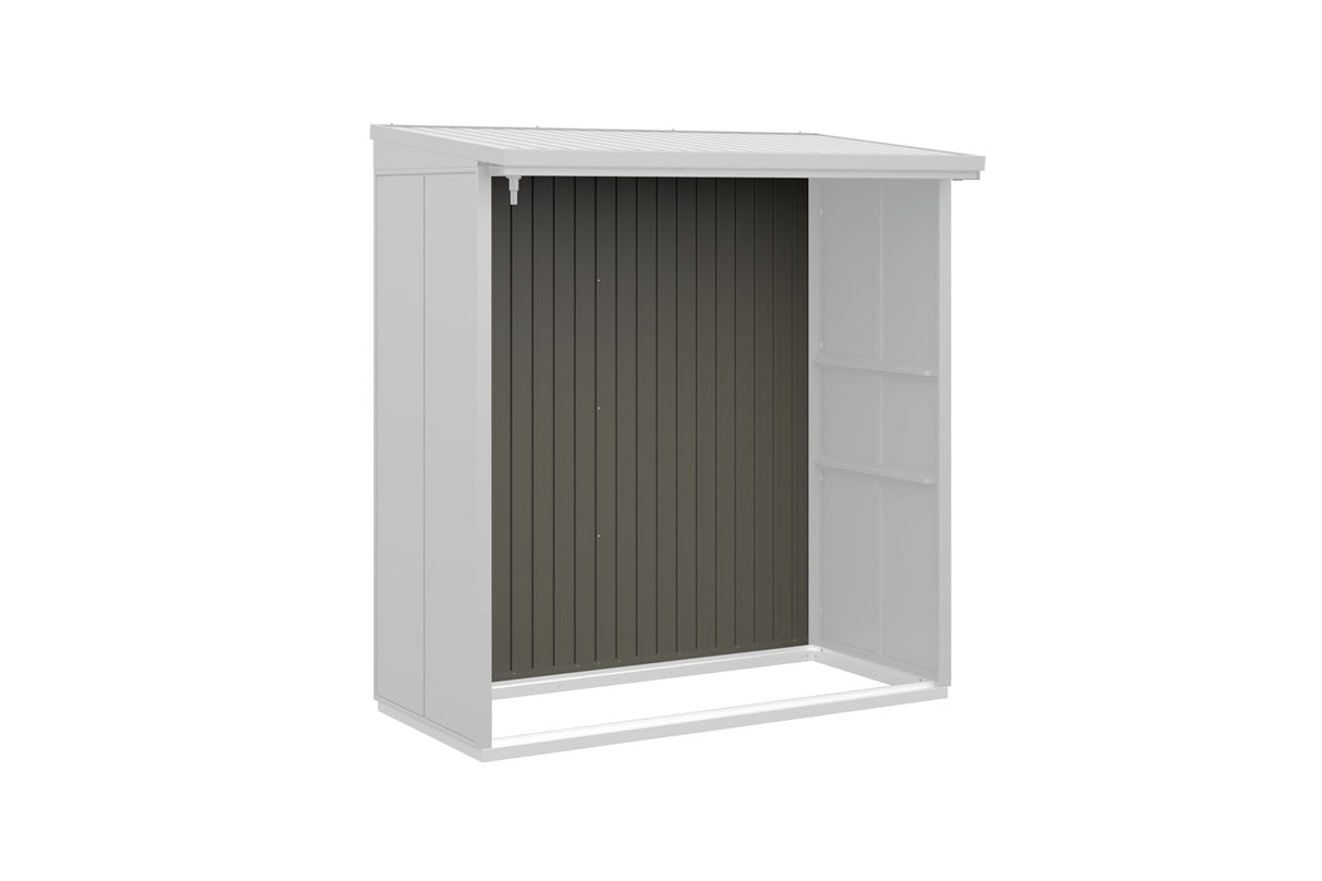 Hörmann Rückwand Kaminholzregal Typ 2 quarzgrau