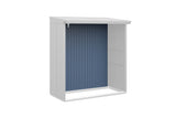 Hörmann Rückwand Kaminholzregal Typ 2 taubenblau
