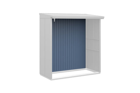 Hörmann Rückwand Kaminholzregal Typ 2 taubenblau