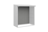 Hörmann Rückwand Kaminholzregal Typ 2 weißaluminium