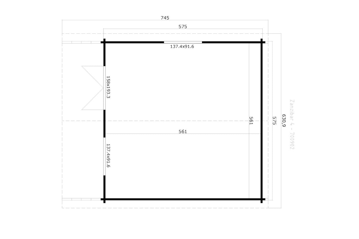 Lasita Maja Ferienhaus Modell Zanzibar 4 Grundriss