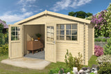 Lasita Maja Gartenhaus Modell Axel 380 x 230 cm naturbelassen