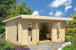 Lasita Maja Gartenhaus Modell Barbados 519 x 339 cm Natur