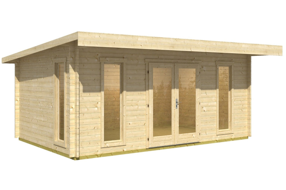 Lasita Maja Gartenhaus Modell Barbados 519 x 339 cm Natur freigestellt