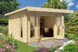 Lasita Maja Gartenhaus Modell Barbados 399 x 309 cm Natur