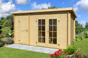 Lasita Maja Gartenhaus Modell Belmont 425 x 280 cm naturbelassen