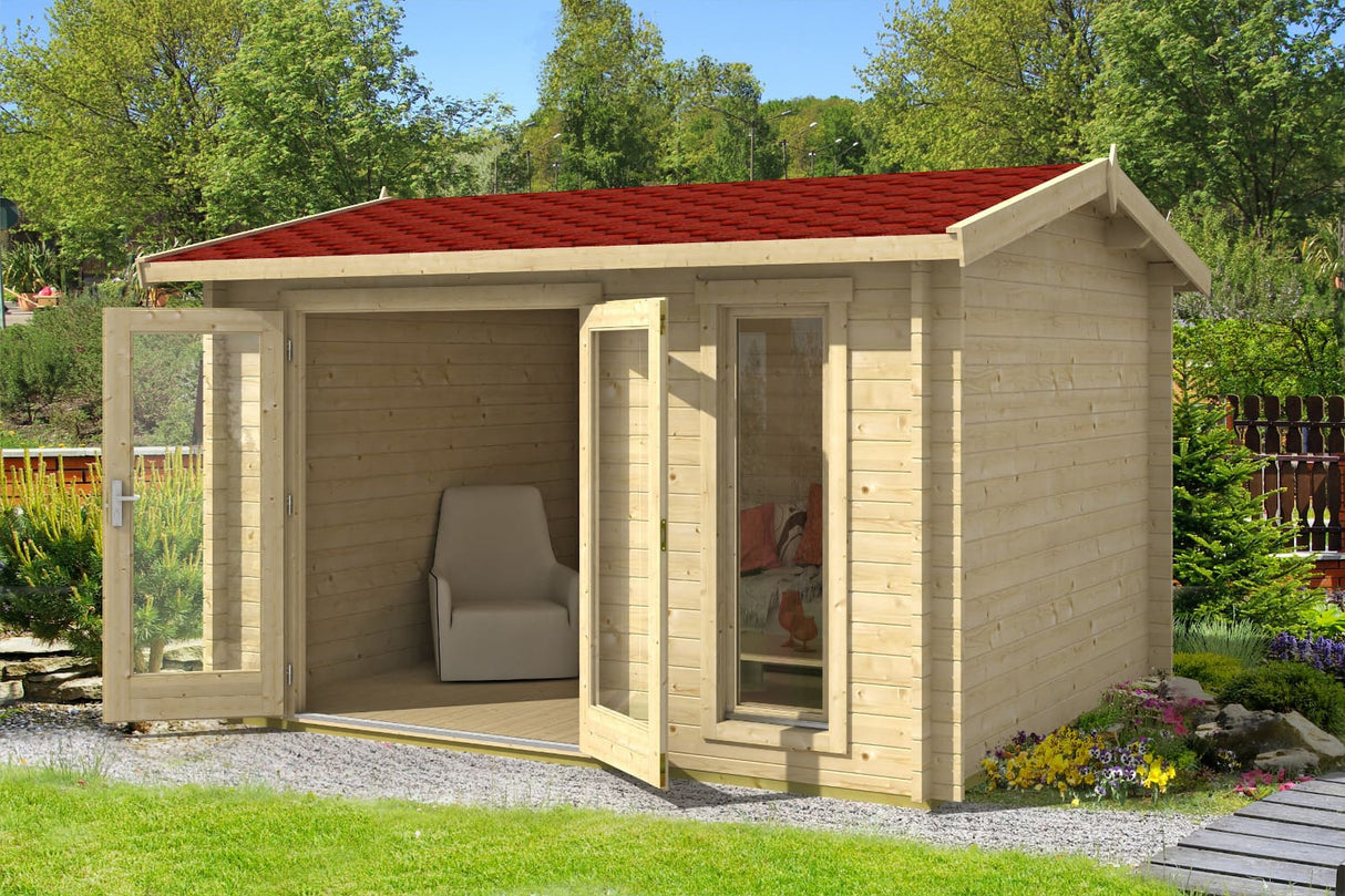 Lasita Maja Gartenhaus Modell Carlisle Natur offen