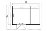 Lasita Maja Gartenhaus Modell Chameleon Grundriss