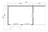 Lasita Maja Gartenhaus Modell Domeo 7 Grundriss