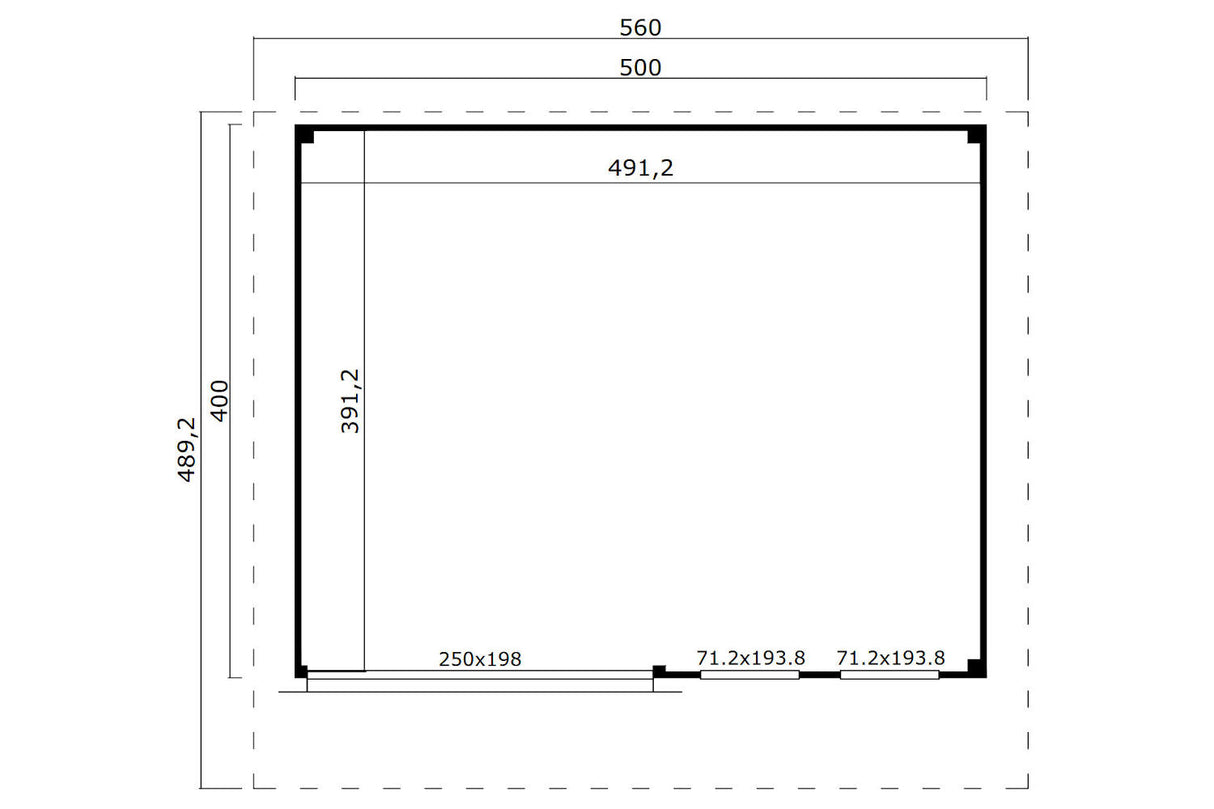 Lasita Maja Gartenhaus Modell Domeo 8 Grundriss