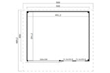 Lasita Maja Gartenhaus Modell Domeo 8 Grundriss