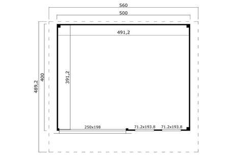 Lasita Maja Gartenhaus Modell Domeo 8 Grundriss