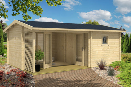 Lasita Maja Gartenhaus Modell Dundee Natur