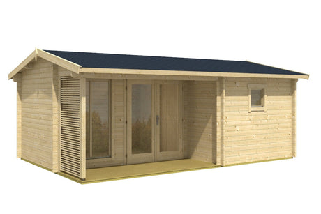 Lasita Maja Gartenhaus Modell Dundee Natur freigestellt