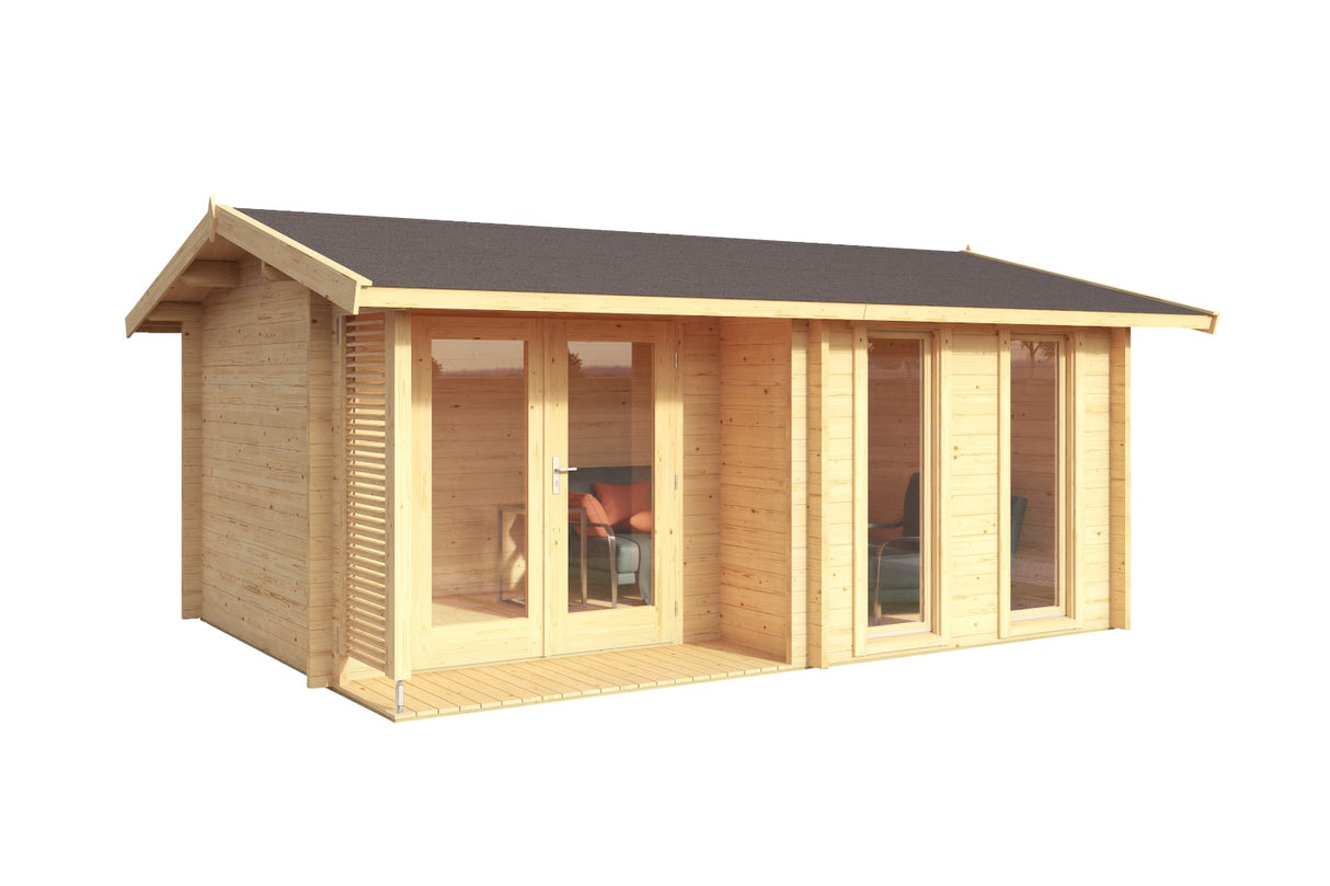 Lasita Maja Gartenhaus Modell Hampshire Natur freigestellt