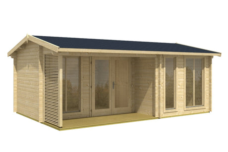 Lasita Maja Gartenhaus Modell Montrose Natur freigestellt