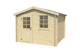 Lasita Maja Gartenhaus Modell Nina 275 x 230 cm naturbelassen freigestellt