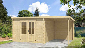 Gartenhäuser mit Anbau