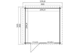 Lasita Maja Gartenhaus Modell Wels 3 Grundriss
