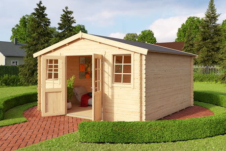 Lasita Maja Gartenhaus Modell Wels 4 DT 390 x 390 cm