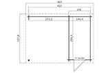 Lasita Maja Gartenhaus Modell Wibo Grundriss