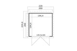 Lasita Maja Systemhaus Modell Zambezi 1 200 x 200 cm Grundriss