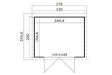 Lasita Maja Systemhaus Modell Zambezi 3 250 x 200 cm Grundriss