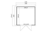 Lasita Maja Systemhaus Modell Zambezi 4 250 x 250 cm Grundriss