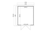 Lasita Maja Systemhaus Modell Zambezi 5 250 x 300 cm Grundriss