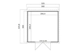 Lasita Maja Systemhaus Modell Zambezi 7 300 x 300 cm Grundriss