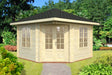 Palmako 5-Eck Gartenhaus Modell Melanie 44 330 x 330 cm naturbelassen 