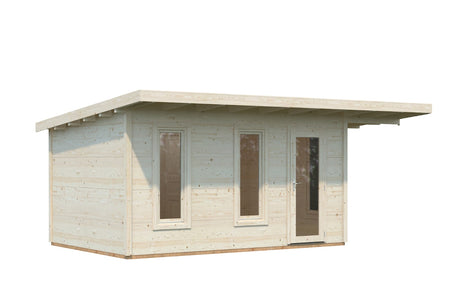 Palmako Gartenhaus Modell Grace 445 x 300 cm mit Dachüberstand rechts