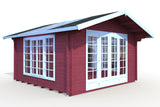 Palmako Gartenhaus Modell Irene 380 x 380 cm Farbbeispiel 